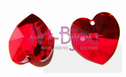 Kryształy Heart Charm Siam 18 mm