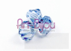 Kryształy Swarovski Bicone Sapphire Light AB 6 mm