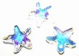 Kryształy Swarovski Starfish Charm Crystal AB 16 mm