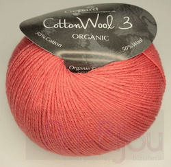 włóczka Gepard CottonWool 3 organic col. 208 Coral